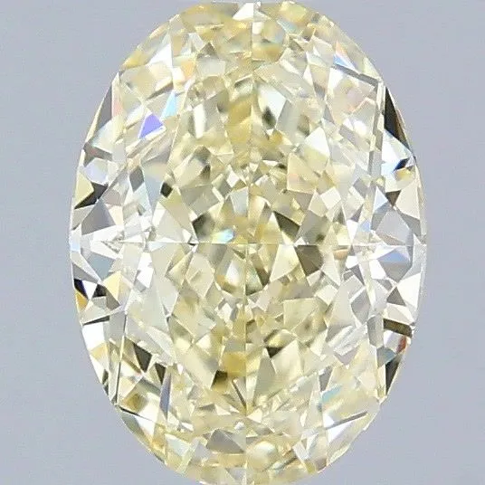1.04ct OVAL Fancy Light Yellow VVS2 Coloured Lab diamond