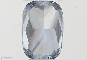 0.33ct CUSHION Fancy Vivid Blue VVS2 Coloured Lab diamond