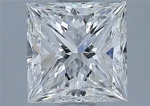 0.9ct PRINCESS G VVS2 Natural diamond
