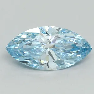 1.07ct MARQUISE Fancy Vivid Blue VS1 Coloured Lab diamond