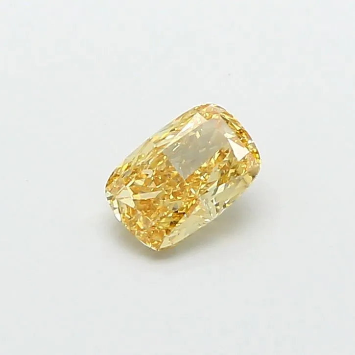 1.00ct CUSHION Fancy Yellow VS1 Coloured Lab diamond