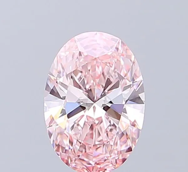 1.02ct OVAL Fancy Intense Pink IF Coloured Lab diamond