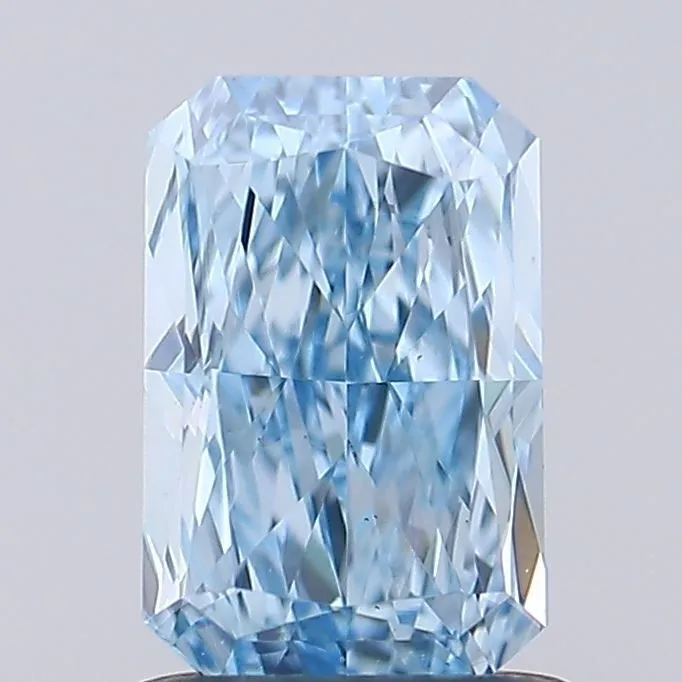 1.02ct RADIANT Fancy Vivid Blue VS1 Coloured Lab diamond