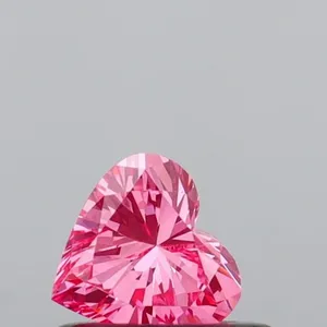 0.34ct HEART Fancy Vivid Pink VS1 Coloured Lab diamond