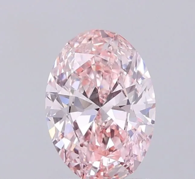 1.02ct OVAL Fancy Intense Pink SI1 Coloured Lab diamond