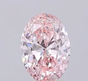 1.02ct OVAL Fancy Intense Pink SI1 Coloured Lab diamond