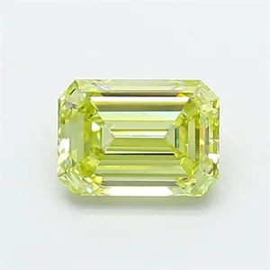 1.07ct EMERALD Fancy Yellow VS1 Coloured Lab diamond
