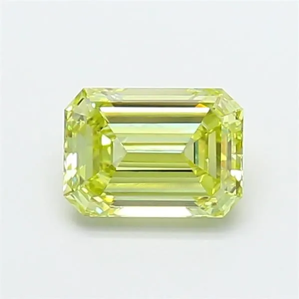 1.07ct EMERALD Fancy Yellow VS1 Coloured Lab diamond