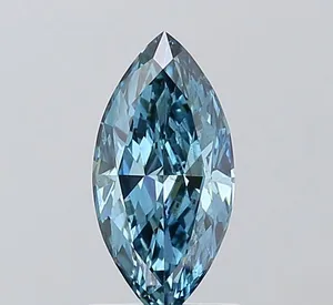 1.02ct MARQUISE Fancy Vivid Blue VS2 Coloured Lab diamond