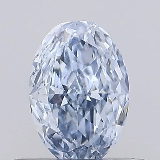 0.44ct OVAL Fancy Intense Blue VVS2 Coloured Lab diamond