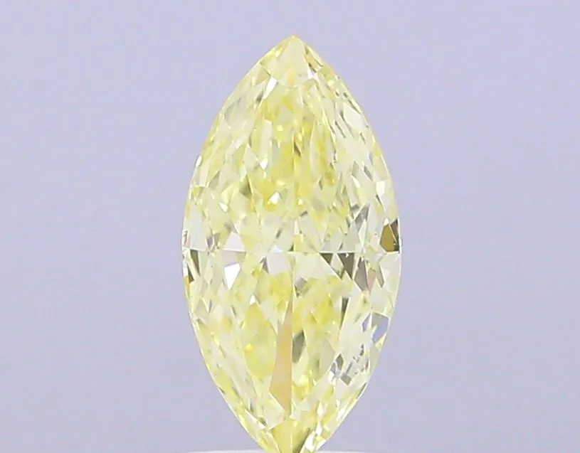1.02ct MARQUISE Fancy Yellow VS2 Coloured Lab diamond