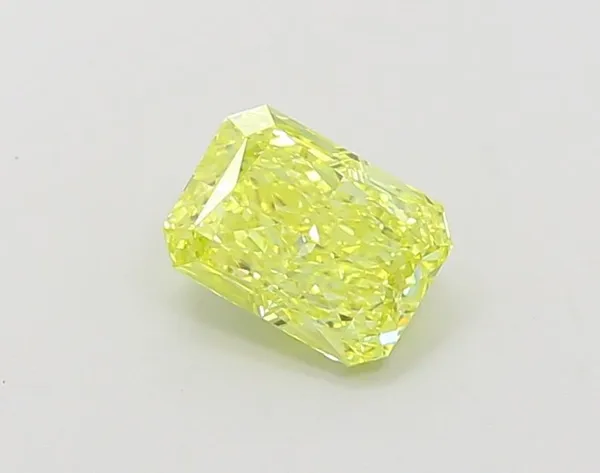 1.01ct RADIANT Fancy Vivid Yellow VVS2 Coloured Lab diamond