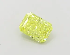 1.01ct RADIANT Fancy Vivid Yellow VVS2 Coloured Lab diamond
