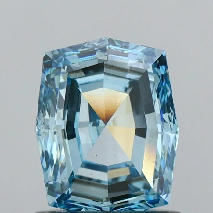 1.06ct CUSHION Fancy Vivid Blue VS2 Coloured Lab diamond