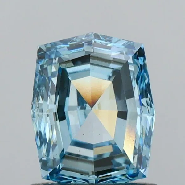 1.06ct CUSHION Fancy Vivid Blue VS2 Coloured Lab diamond