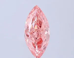2.92ct MARQUISE Fancy Vivid Pink SI1 Coloured Lab diamond