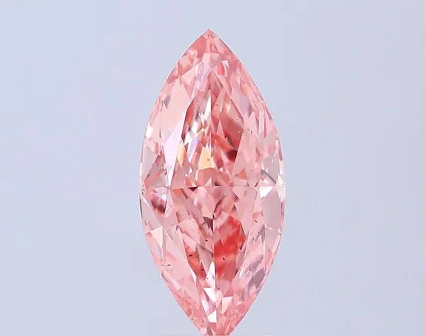 2.92ct MARQUISE Fancy Vivid Pink SI1 Coloured Lab diamond