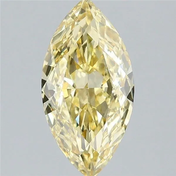 2.05ct MARQUISE Fancy Intense Yellow VS1 Coloured Lab diamond
