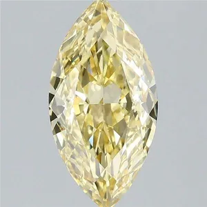2.05ct MARQUISE Fancy Intense Yellow VS1 Coloured Lab diamond