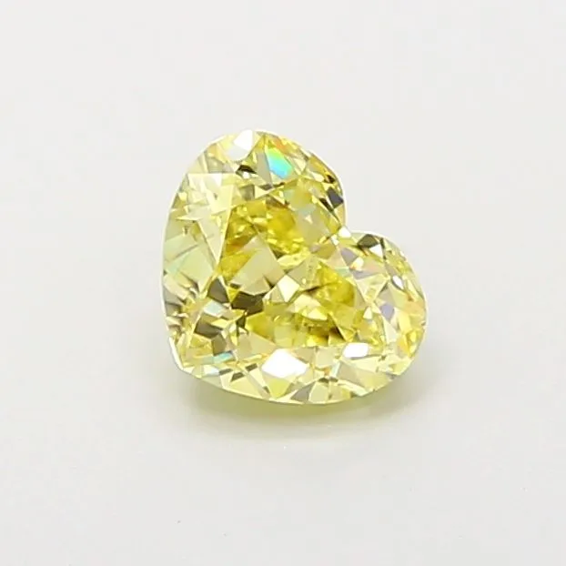 1.02ct HEART Fancy Intense Yellow VS2 Coloured Lab diamond
