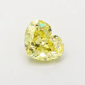 1.02ct HEART Fancy Intense Yellow VS2 Coloured Lab diamond