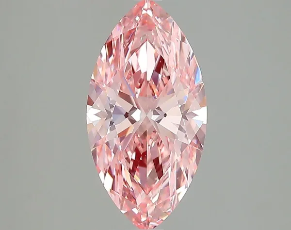 2.04ct MARQUISE Fancy Vivid Pink VVS2 Coloured Lab diamond