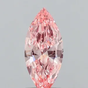1.02ct MARQUISE Fancy Vivid Pink VS1 Coloured Lab diamond