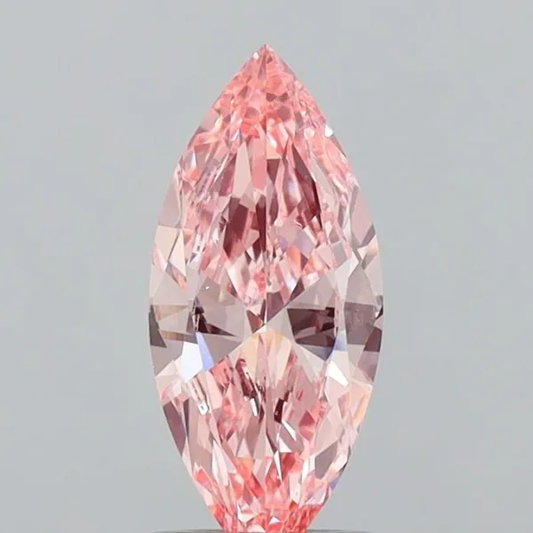 1.02ct MARQUISE Fancy Vivid Pink VS1 Coloured Lab diamond