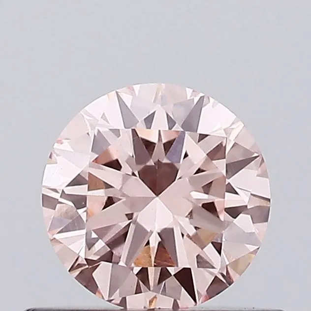 0.49ct ROUND Fancy Intense Pink VVS2 Coloured Lab diamond