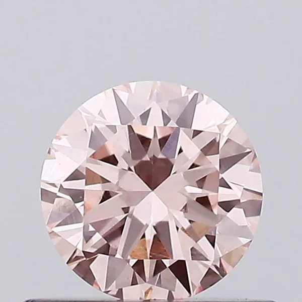 0.49ct ROUND Fancy Intense Pink VVS2 Coloured Lab diamond