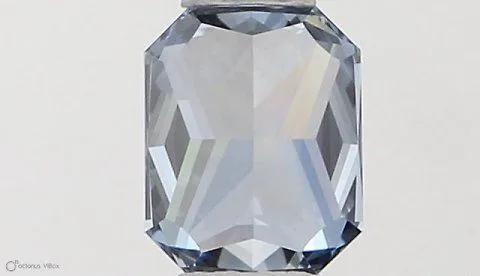 0.32ct RADIANT Fancy Vivid Blue VVS2 Coloured Lab diamond