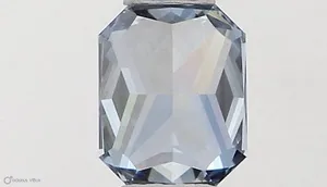 0.32ct RADIANT Fancy Vivid Blue VVS2 Coloured Lab diamond