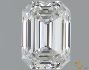0.51ct EMERALD F VS2 Natural diamond
