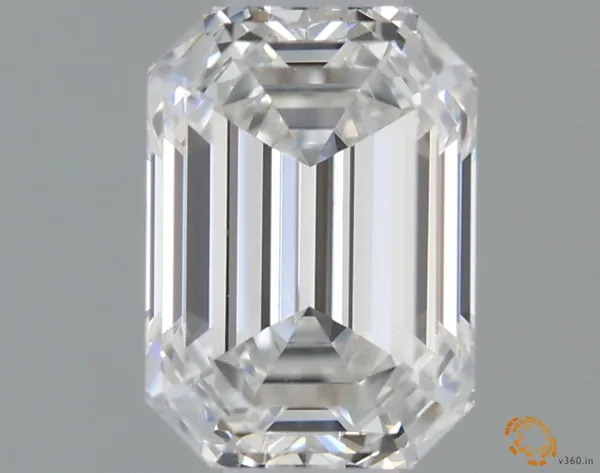 0.51ct EMERALD F VS2 Natural diamond