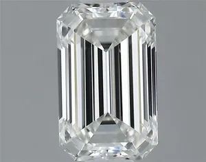 0.5ct EMERALD H VVS2 Natural diamond