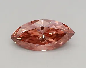0.48ct MARQUISE Fancy Vivid Pink VVS2 Coloured Lab diamond