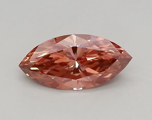 0.48ct MARQUISE Fancy Vivid Pink VVS2 Coloured Lab diamond