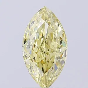 1.51ct MARQUISE Fancy Light Yellow VS2 Coloured Lab diamond