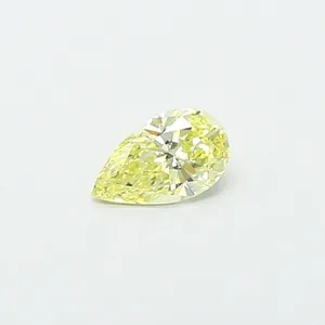 0.5ct PEAR Fancy Yellow VVS2 Coloured Lab diamond