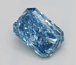 1.02ct RADIANT Fancy Vivid Blue VS1 Coloured Lab diamond