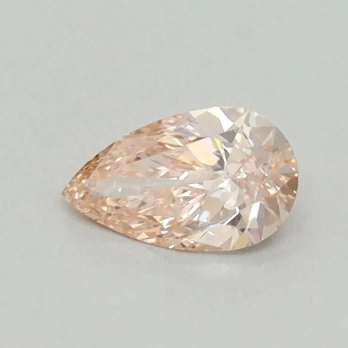 0.37ct PEAR Fancy Intense Pink VVS2 Coloured Lab diamond