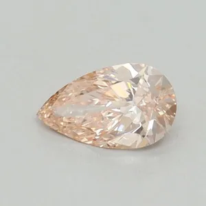 0.37ct PEAR Fancy Intense Pink VVS2 Coloured Lab diamond