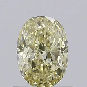 0.53ct OVAL Fancy Yellow VVS2 Coloured Lab diamond