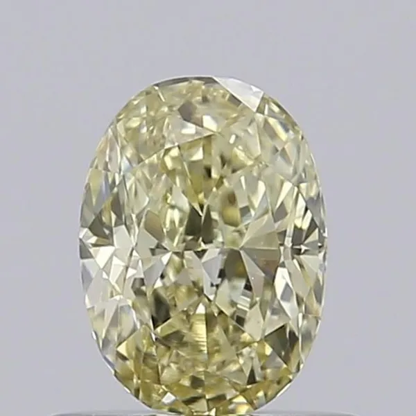 0.53ct OVAL Fancy Yellow VVS2 Coloured Lab diamond