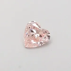 0.4ct HEART Fancy Pink VS1 Coloured Lab diamond