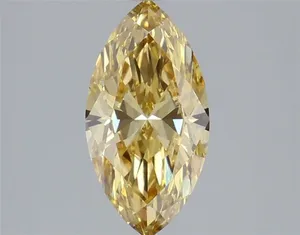 1.52ct MARQUISE Fancy Intense Yellow VS1 Coloured Lab diamond