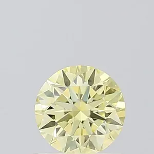 0.5ct ROUND Fancy Intense Yellow VS1 Coloured Lab diamond