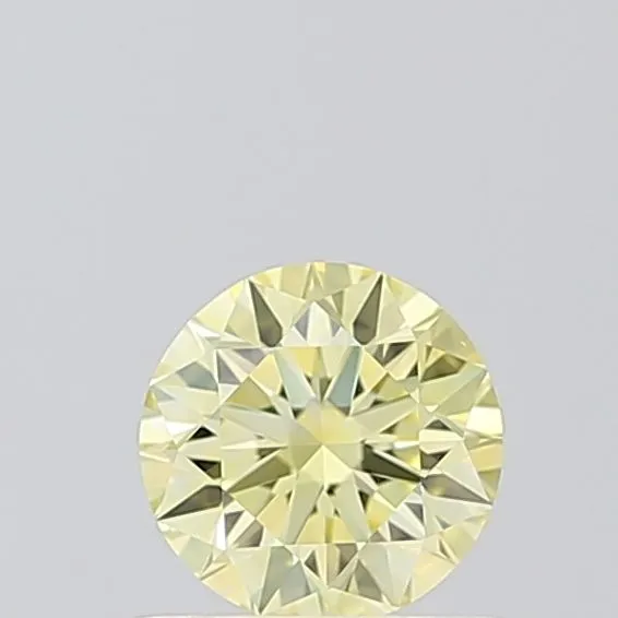 0.5ct ROUND Fancy Intense Yellow VS1 Coloured Lab diamond