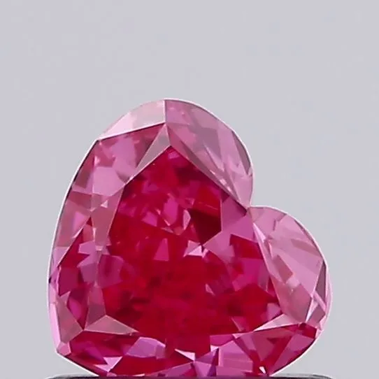 0.45ct HEART Fancy Vivid Pink VS1 Coloured Lab diamond