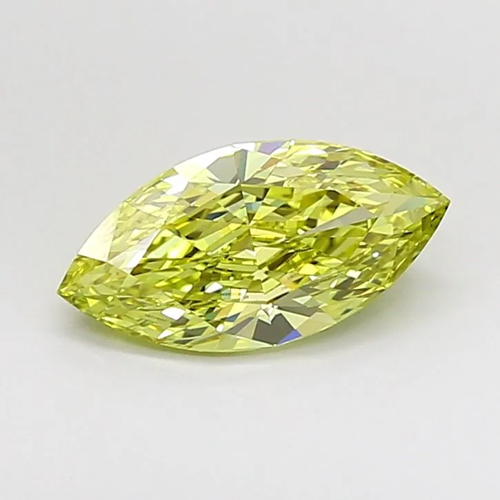 1.50ct MARQUISE Fancy Intense Yellow VS1 Coloured Lab diamond
